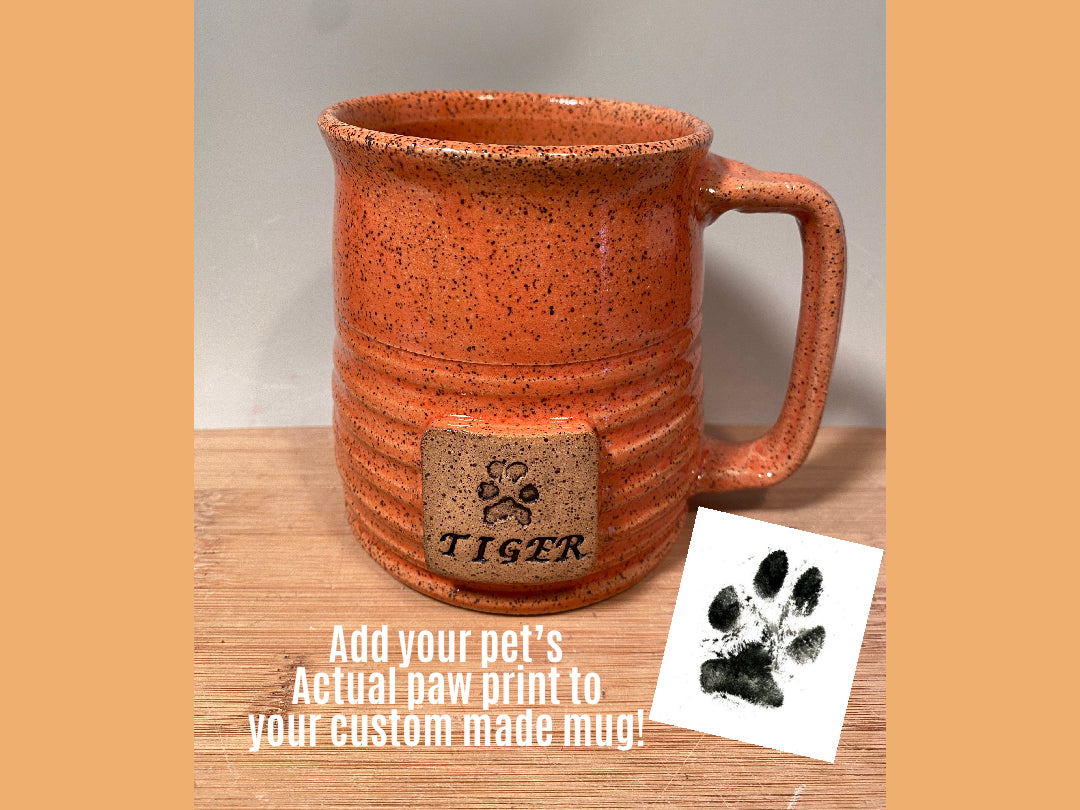 Paw-ttery Collection/Rottweiler Puppie Coffee Mug/Handmade Ceramic doggie coffee buying mug/handmade ceramic doggie tea cup/Handmade coffee mug