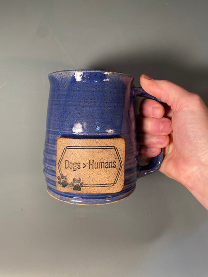 Dogs > Humans Custom coffee mug