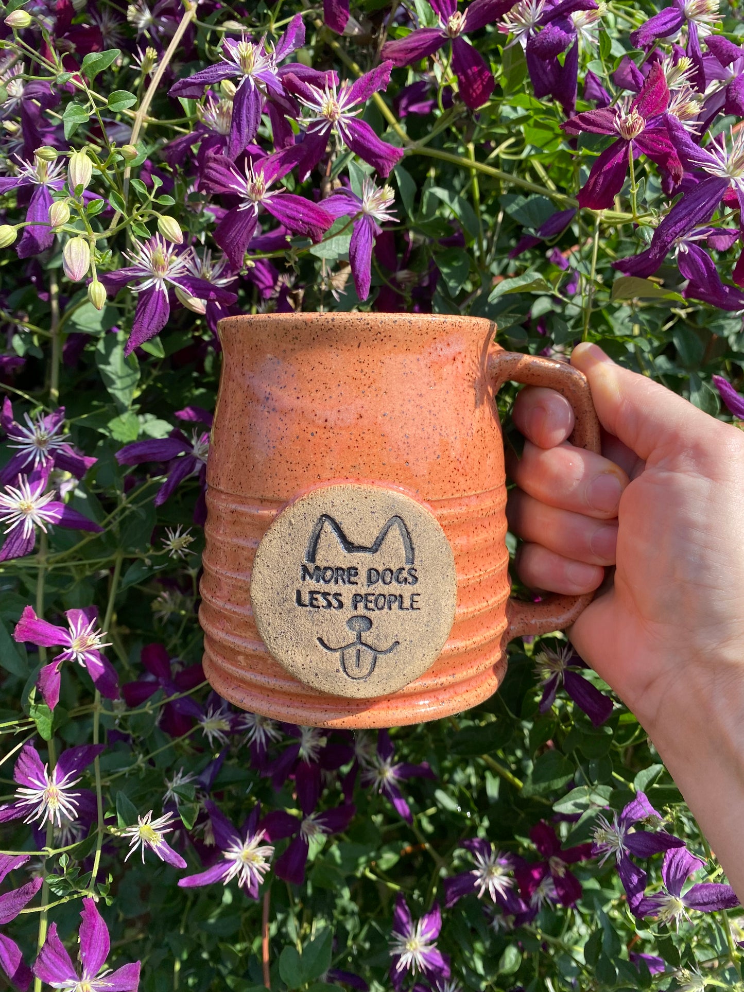 More Dogs Less People Custom coffee mug