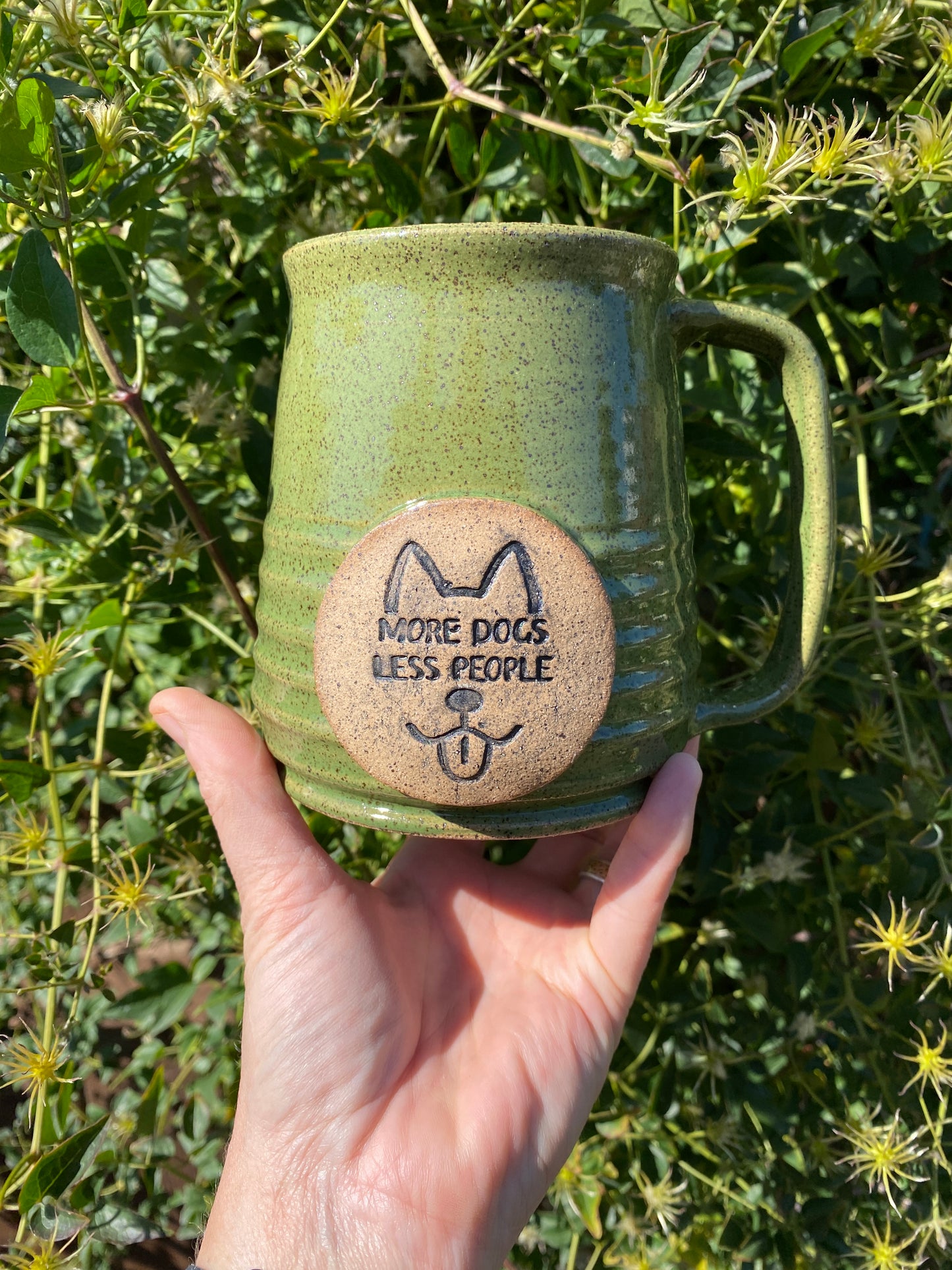 More Dogs Less People Custom coffee mug